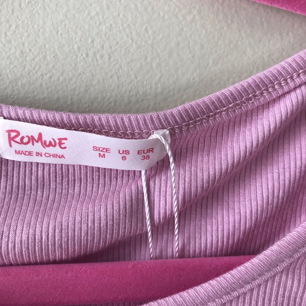 ROMWE Side Drawstring Crop Top - Picture 4 of 5